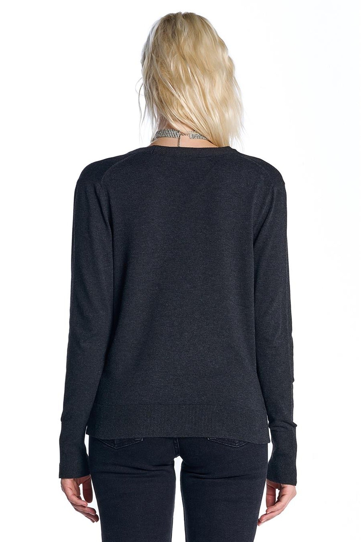 Buttoned Knit Cardigan