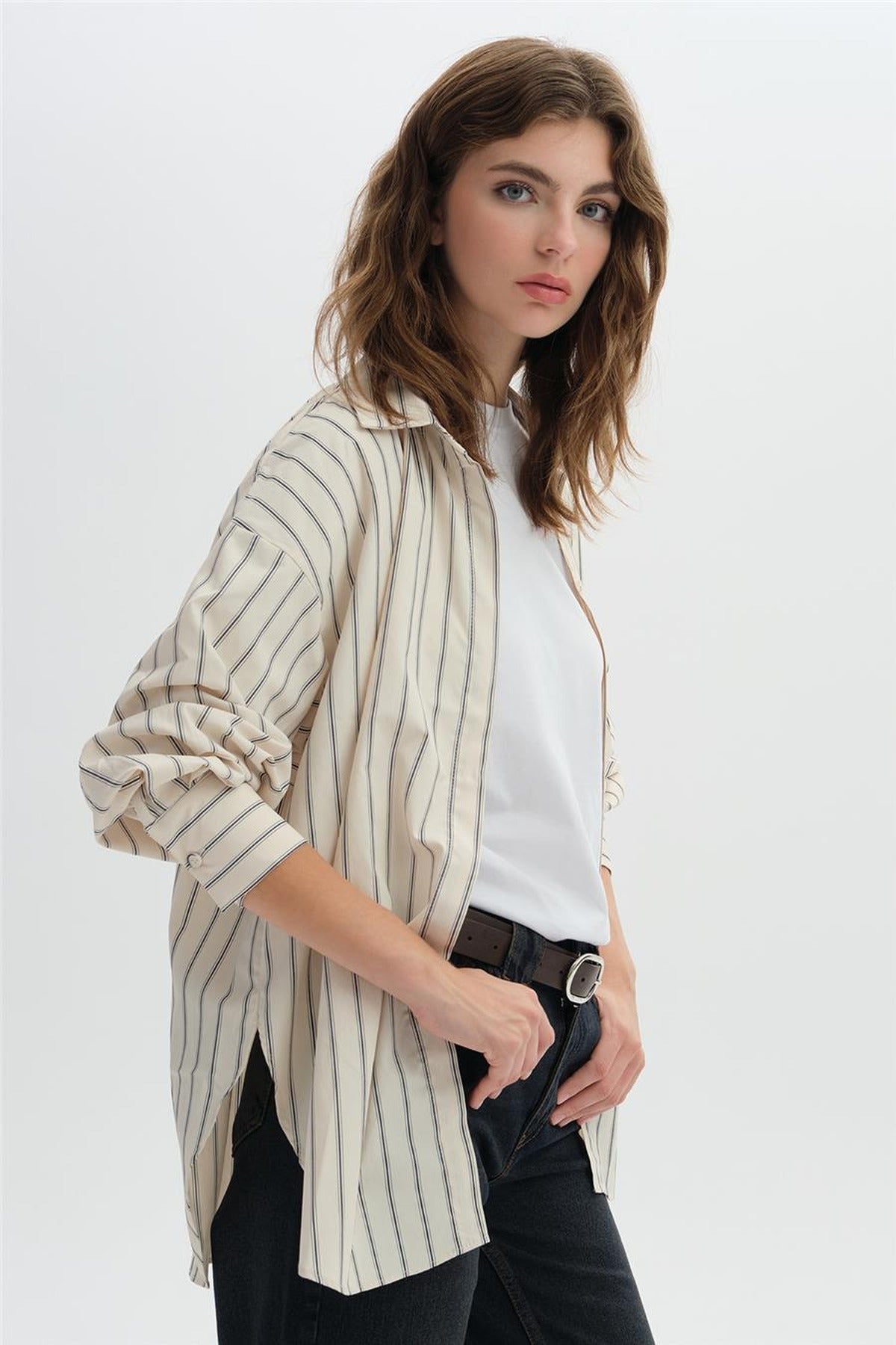 Striped Oversized Shirt