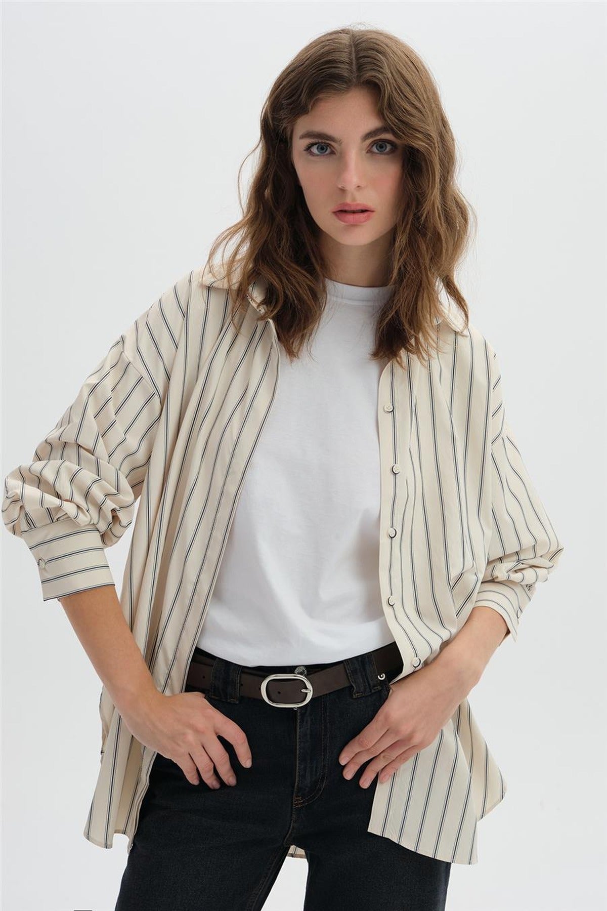 Striped Oversized Shirt
