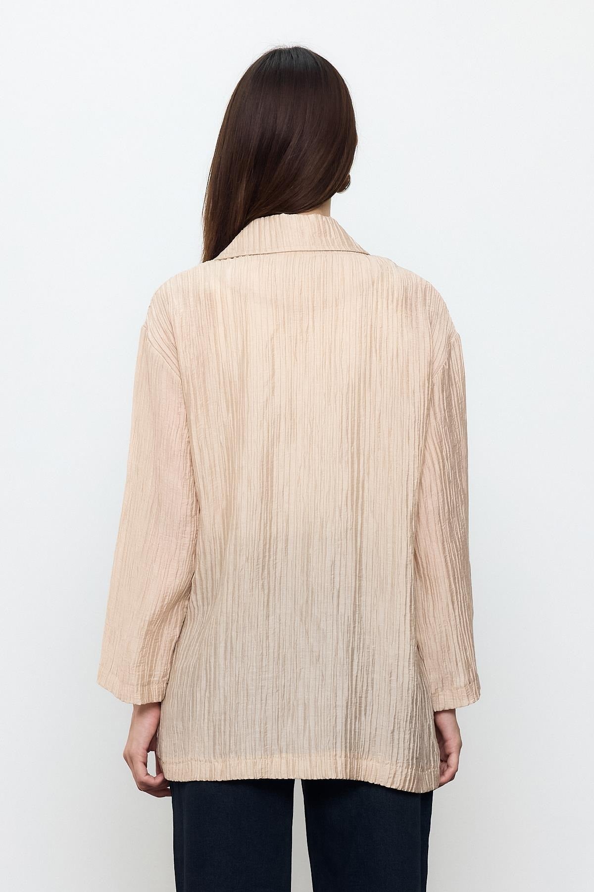 Ribbed Dad Fit Jacket