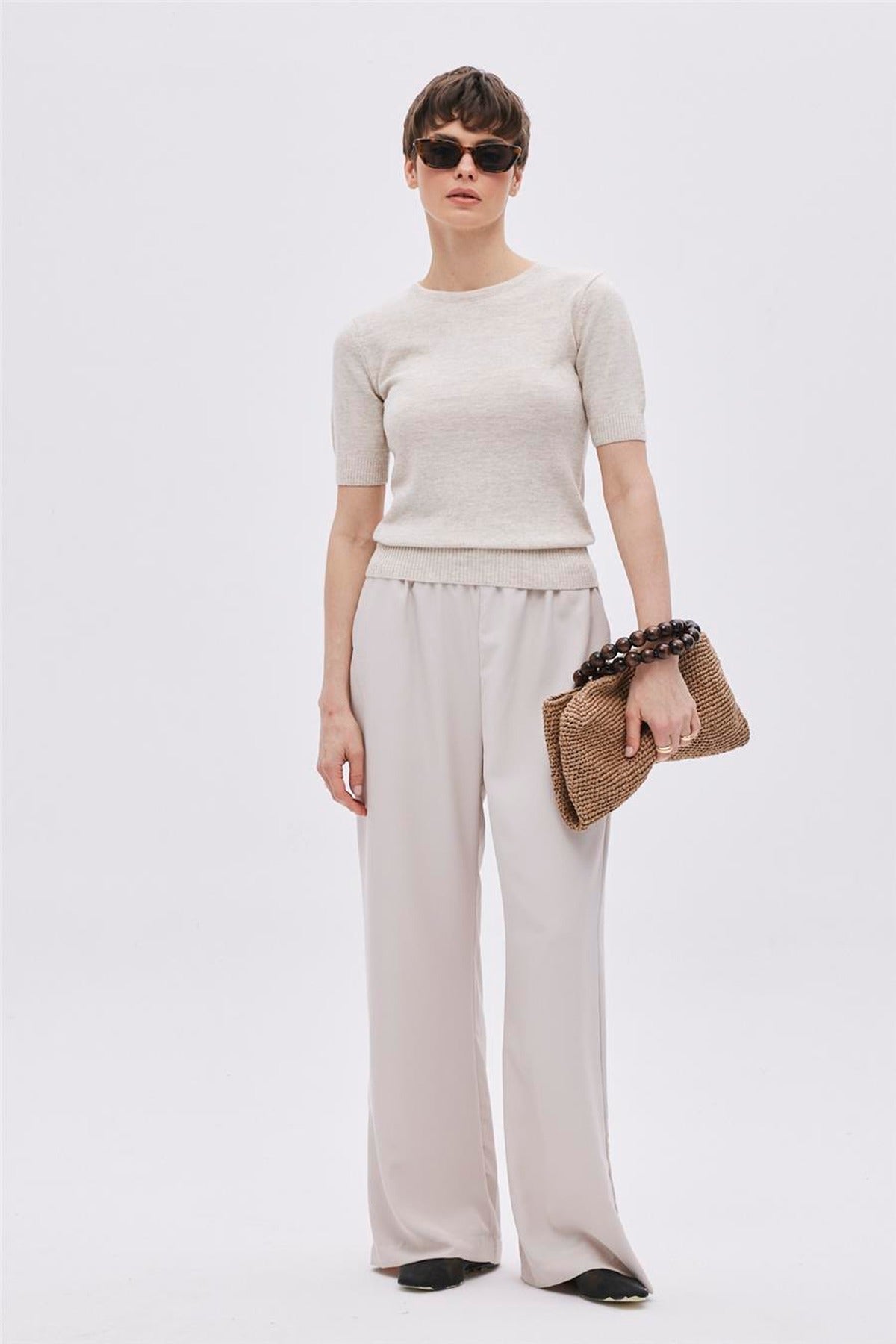 Short Sleeve Knit Jumper