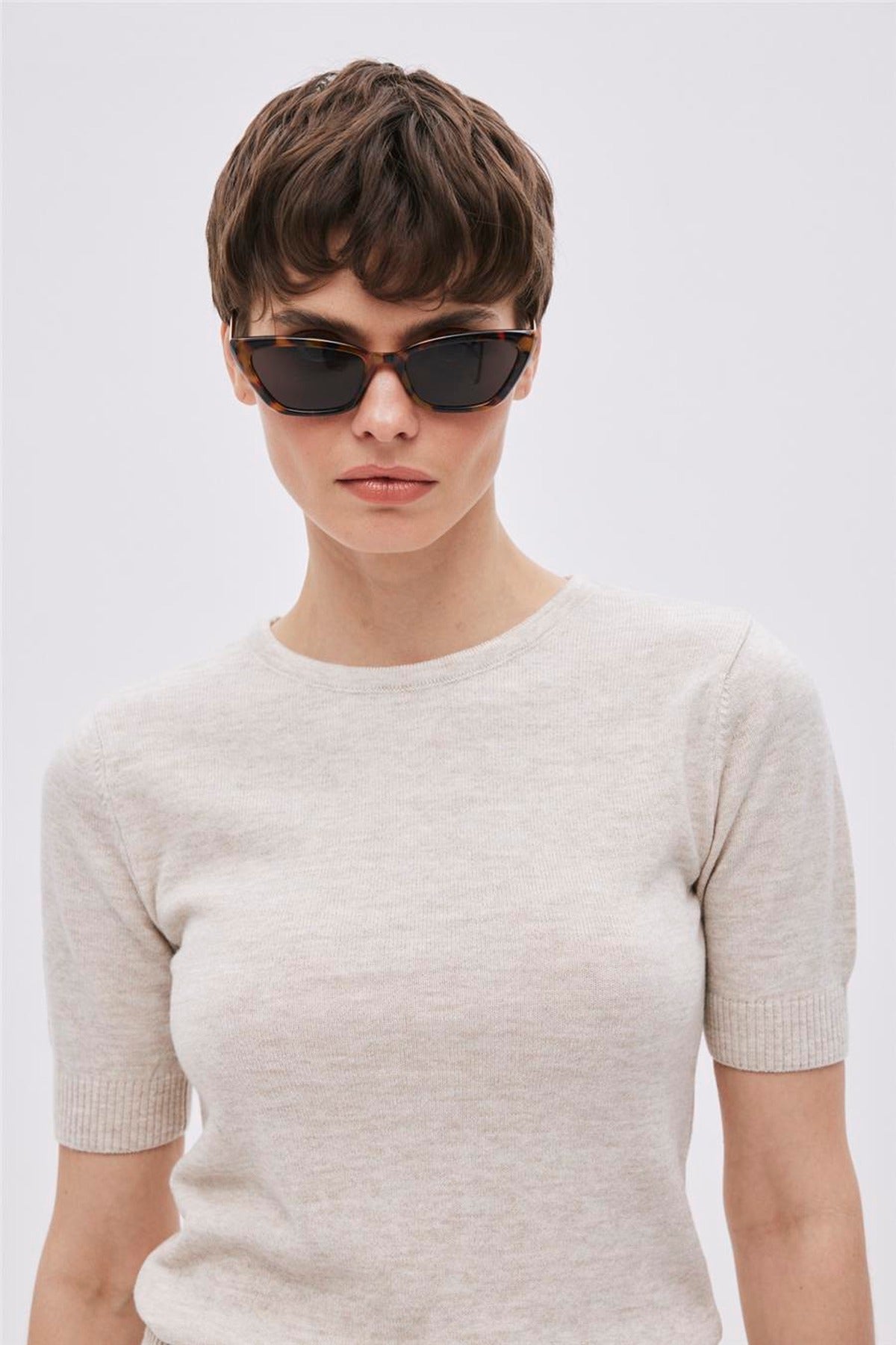 Short Sleeve Knit Jumper