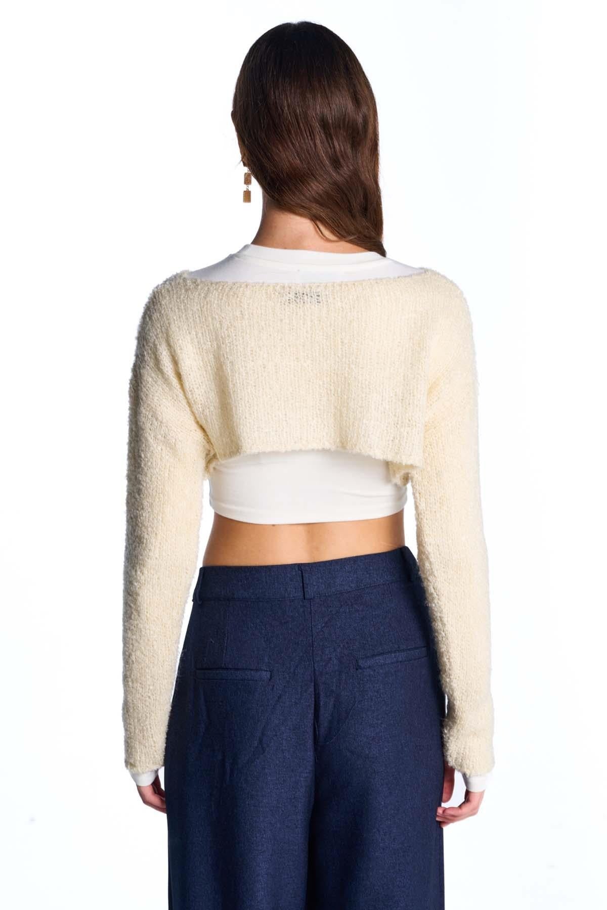 Cropped Knit Jumper