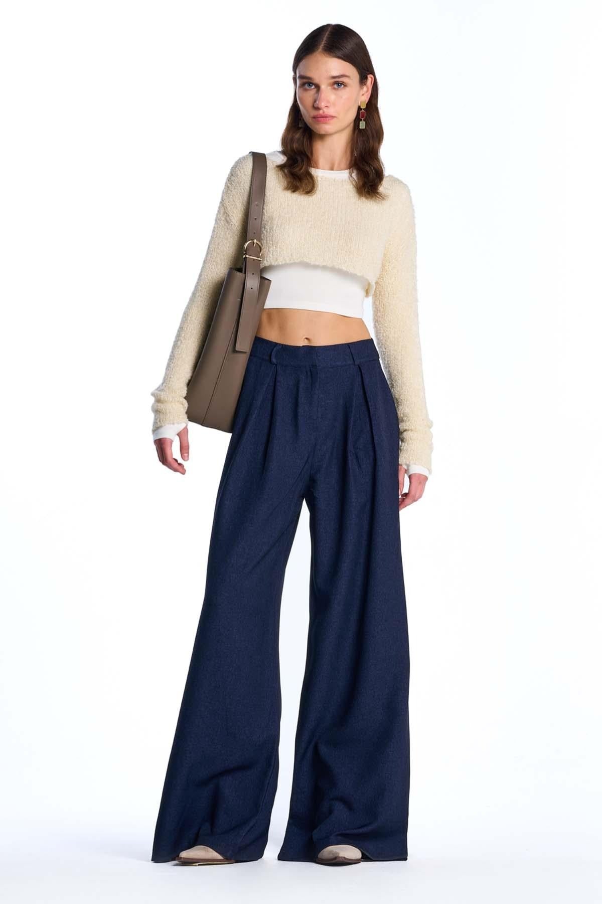 Cropped Knit Jumper