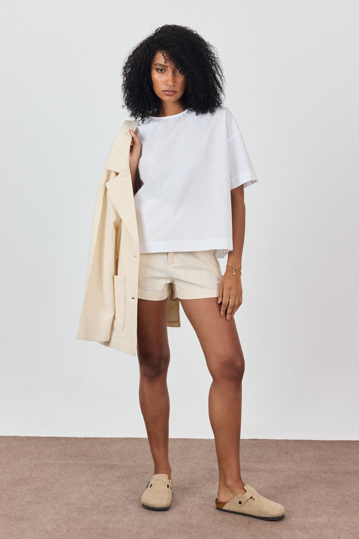 100% Cotton Open-Back T-Shirt