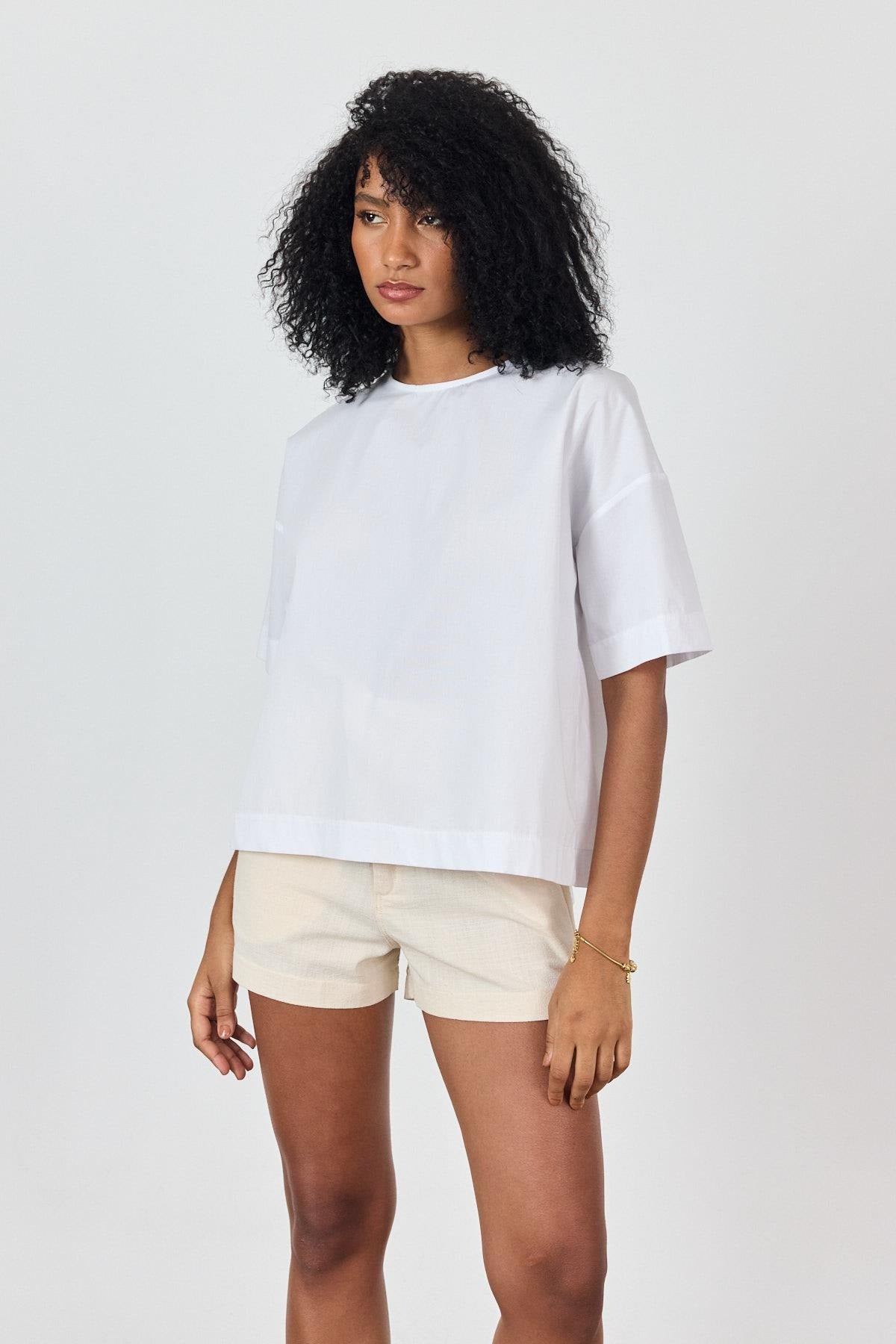 100% Cotton Open-Back T-Shirt