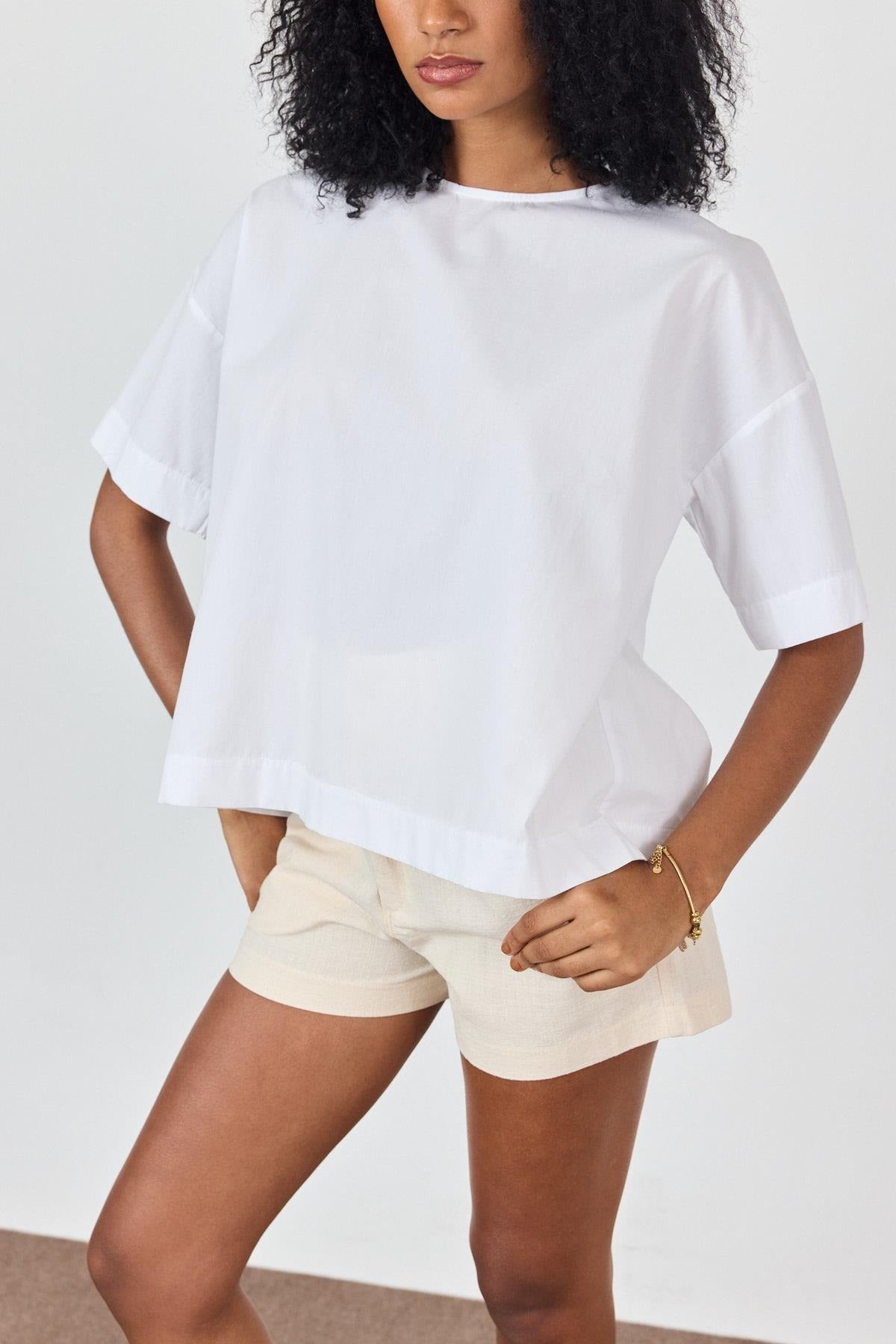 100% Cotton Open-Back T-Shirt