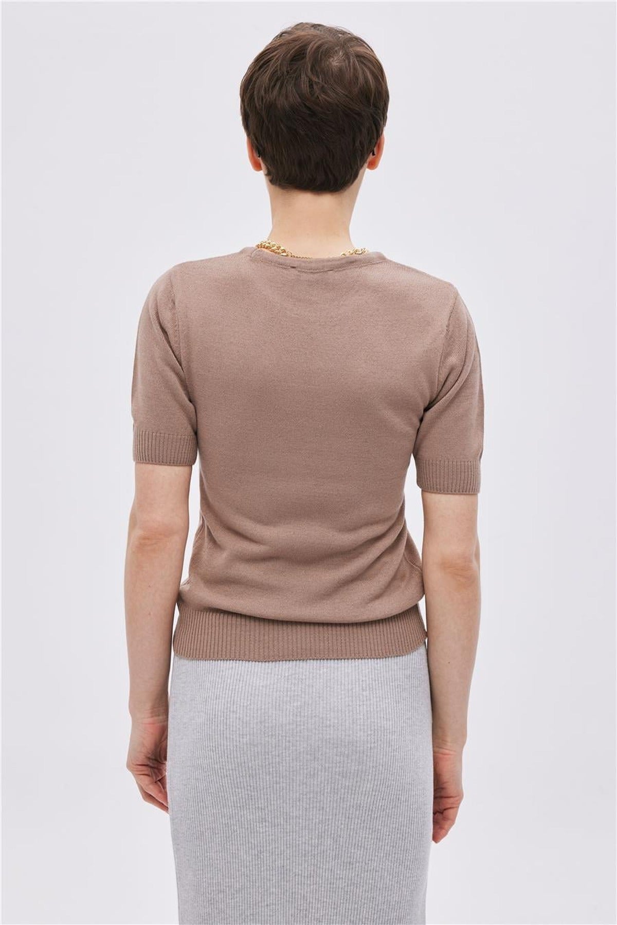 Short Sleeve Knit Jumper