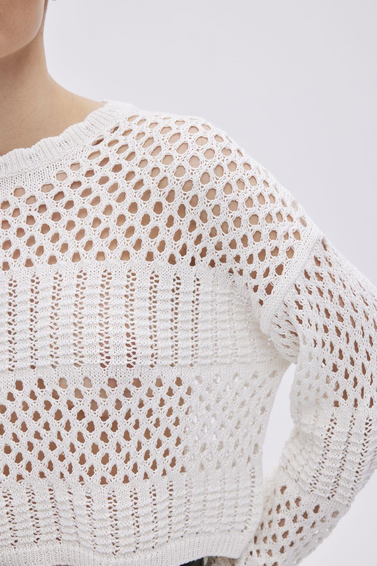 Openwork Knit Jumper