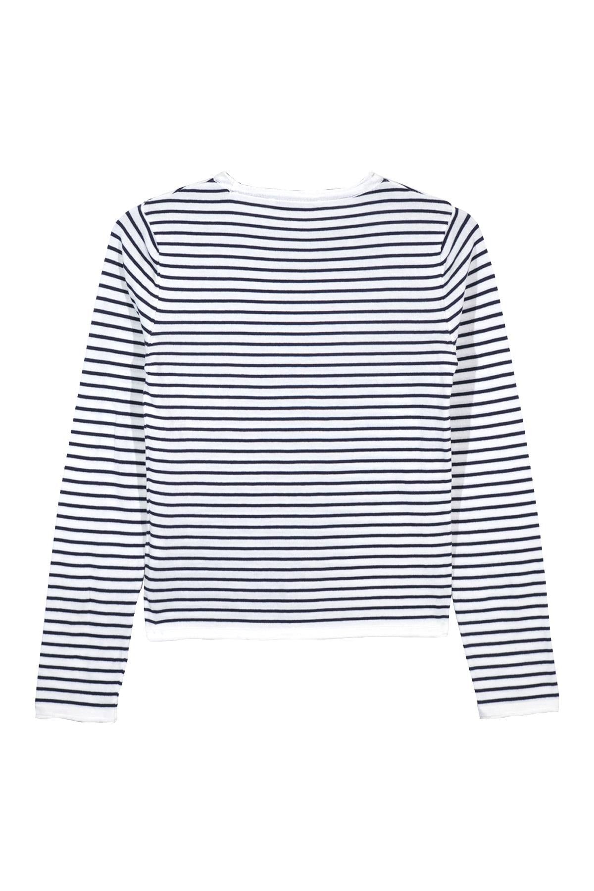 Striped Viscose Knit Jumper