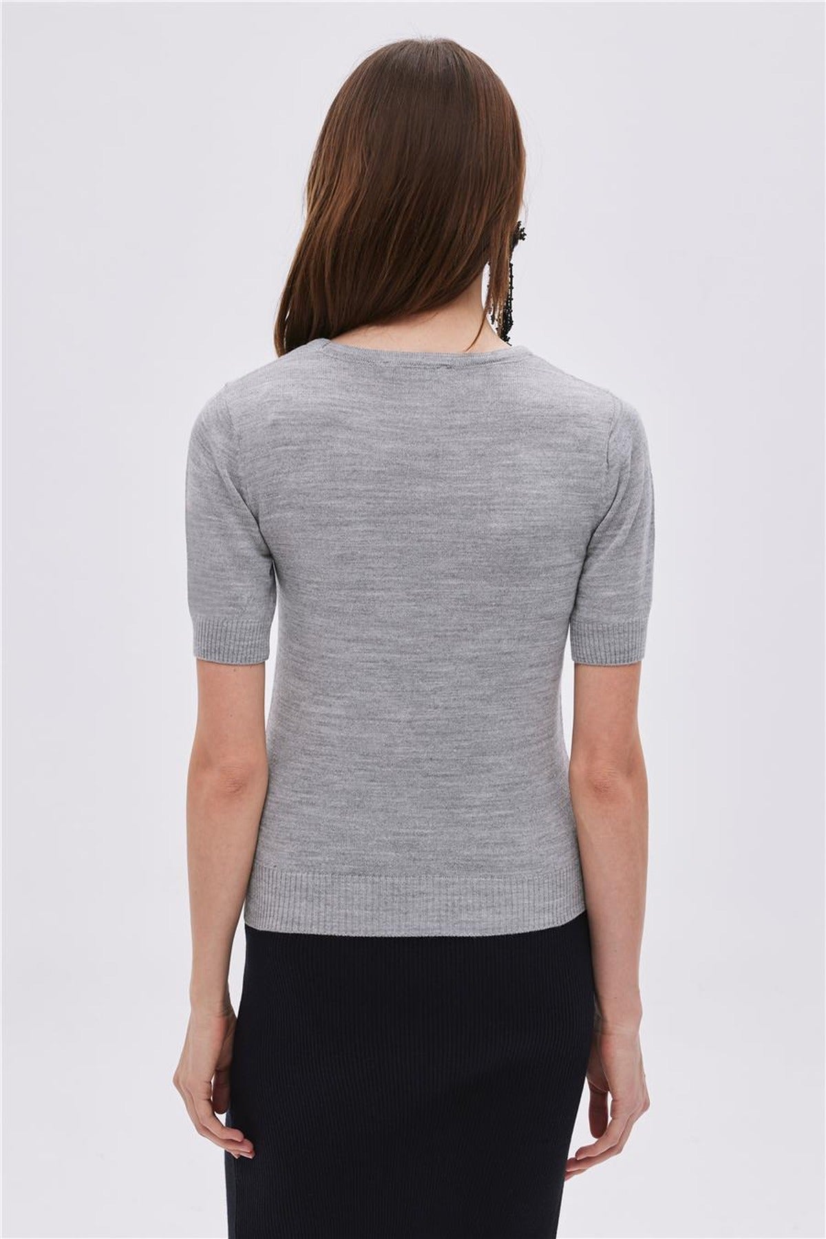 Short Sleeve Knit Jumper