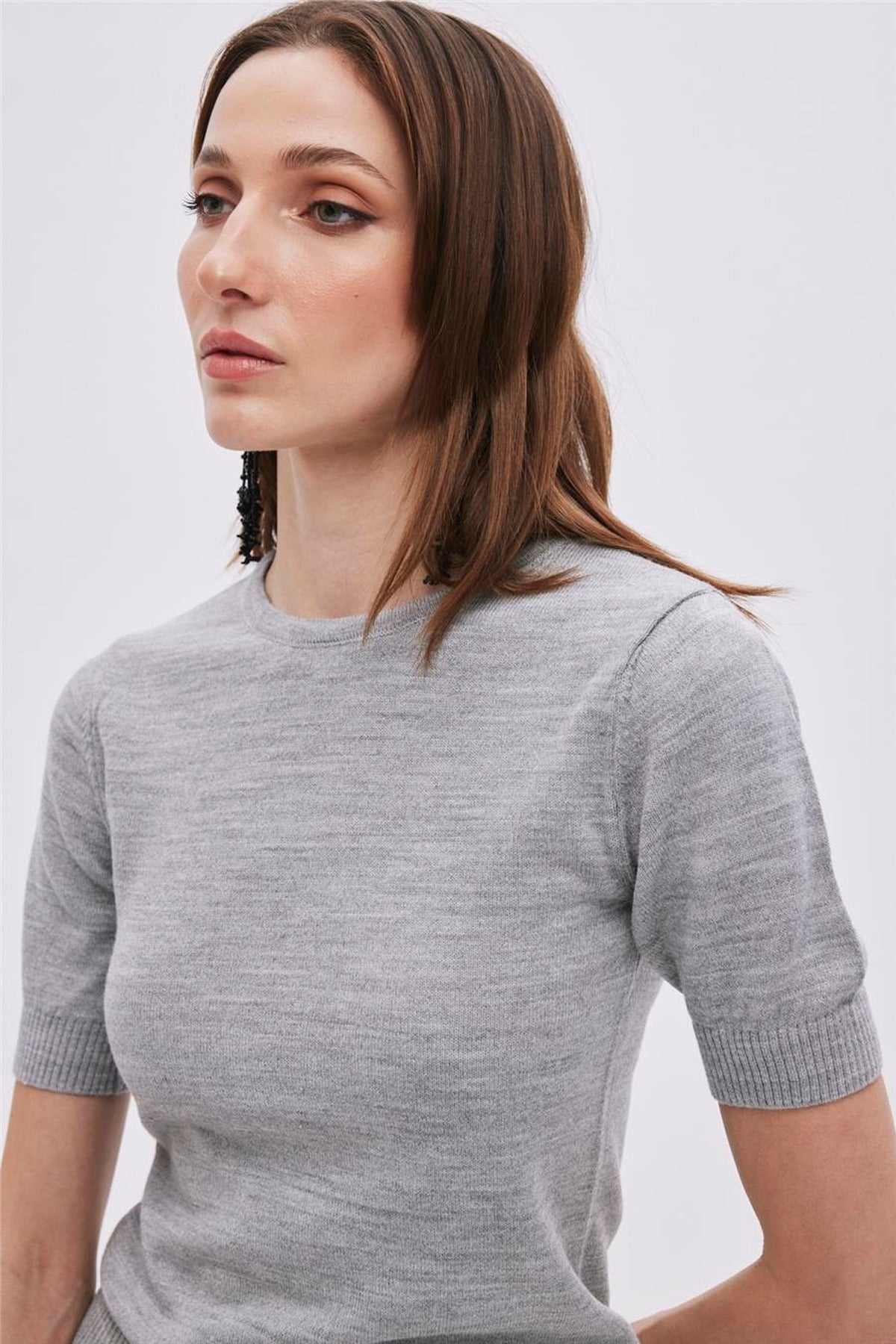 Short Sleeve Knit Jumper