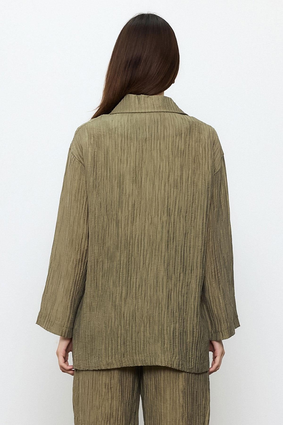 Ribbed Dad Fit Jacket