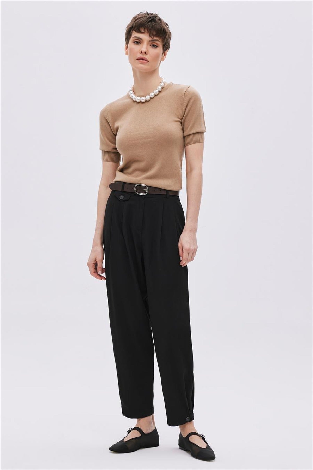 Short Sleeve Knit Jumper