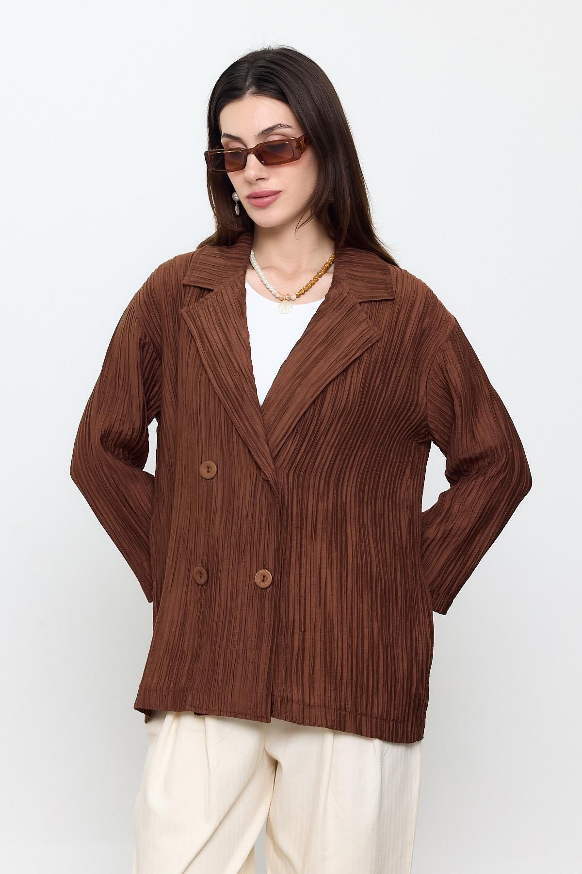 Ribbed Dad Fit Jacket