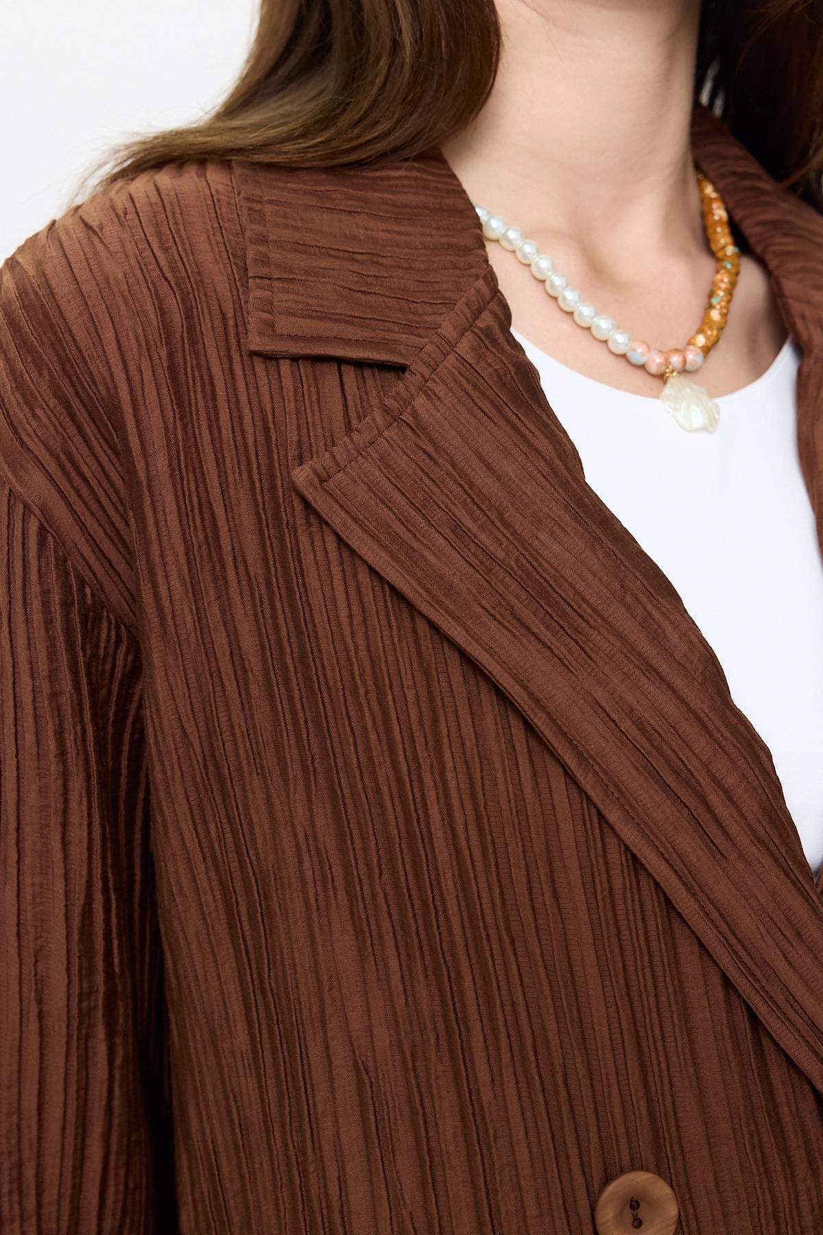 Ribbed Dad Fit Jacket