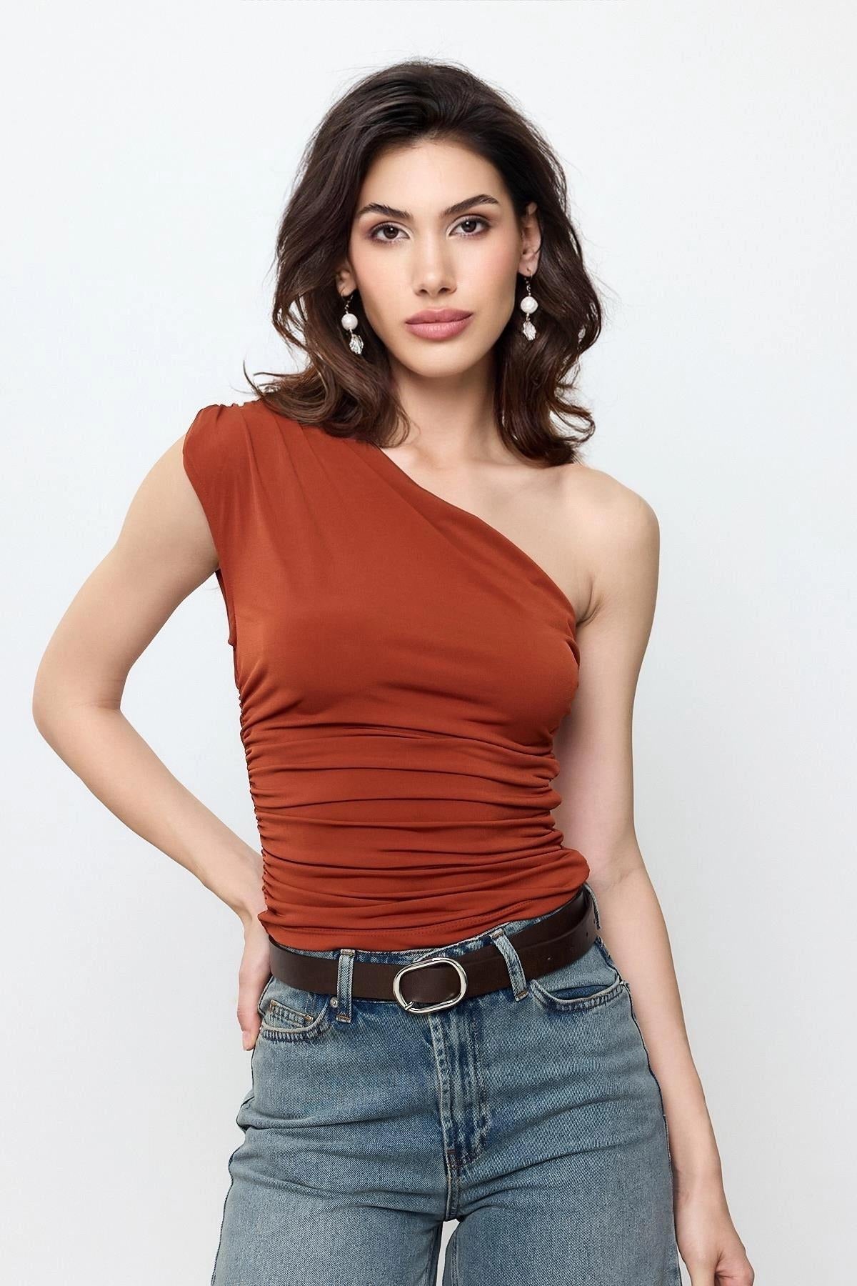 One-Shoulder Blouse