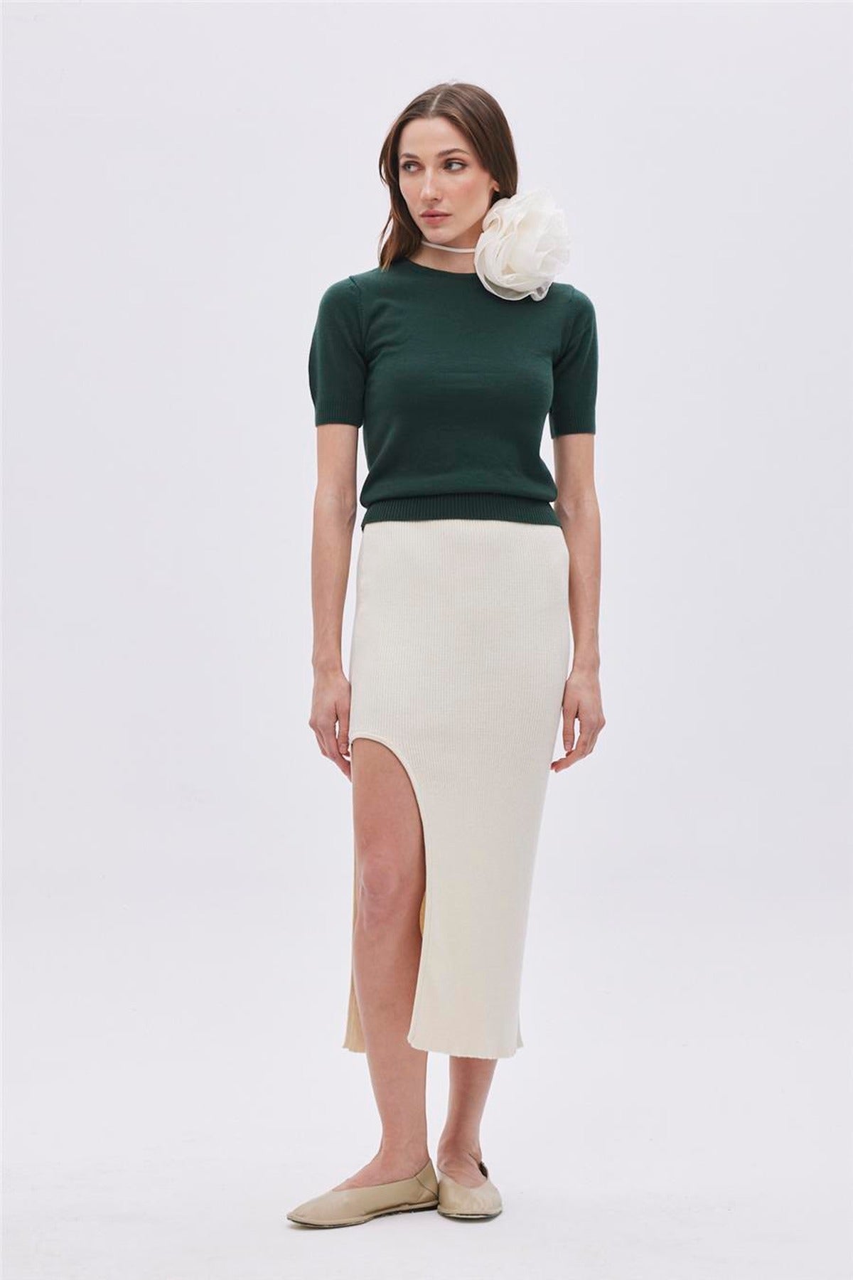 Short Sleeve Knit Jumper