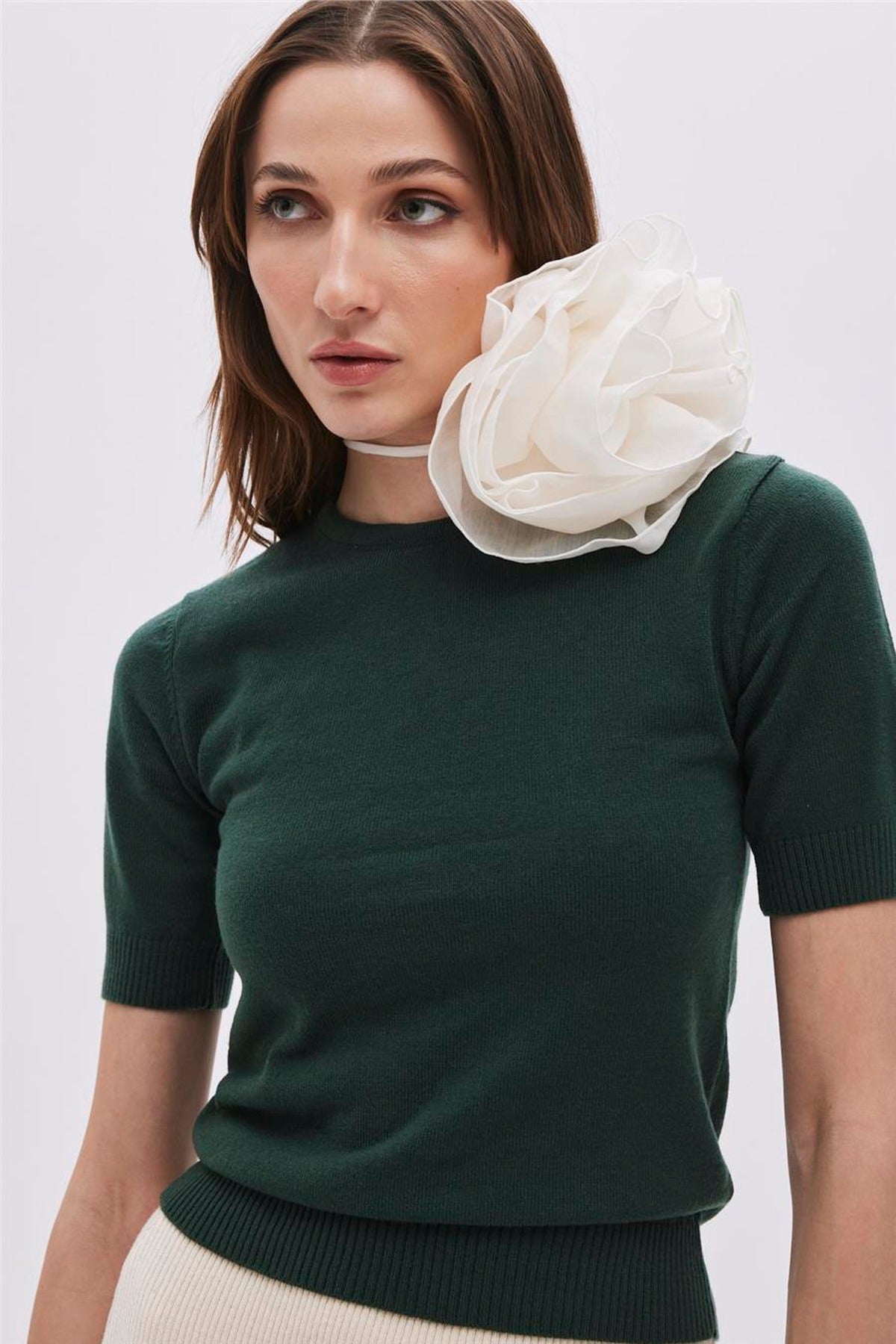 Short Sleeve Knit Jumper