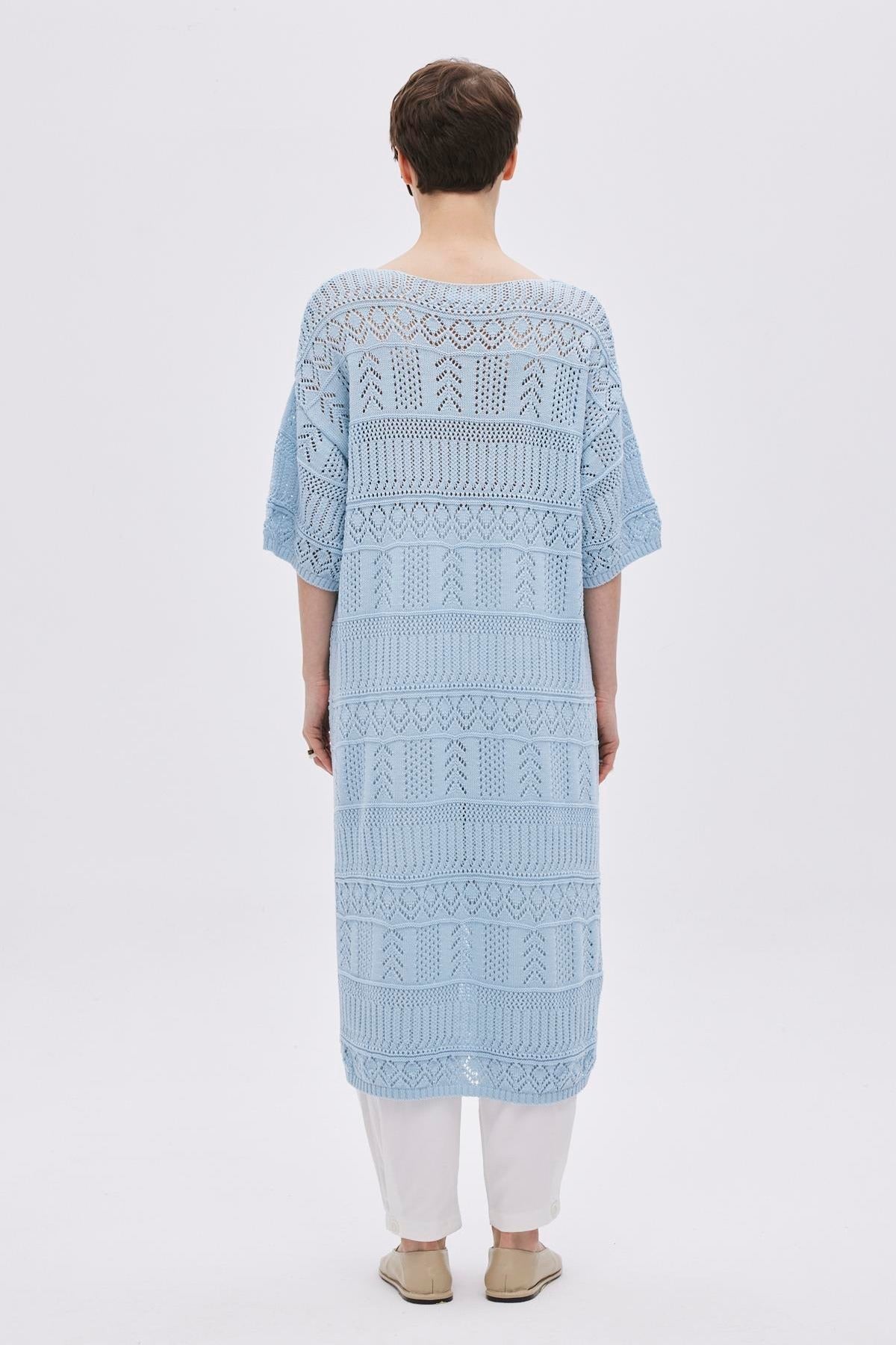 Openwork Oversized Knit Dress