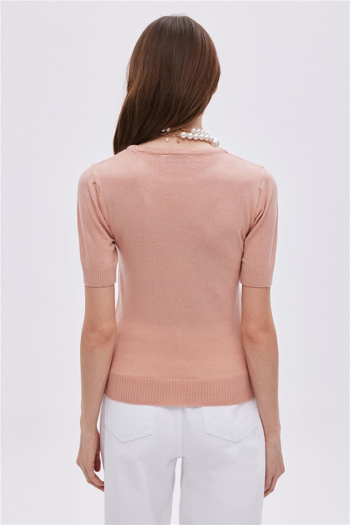 Short Sleeve Knit Jumper