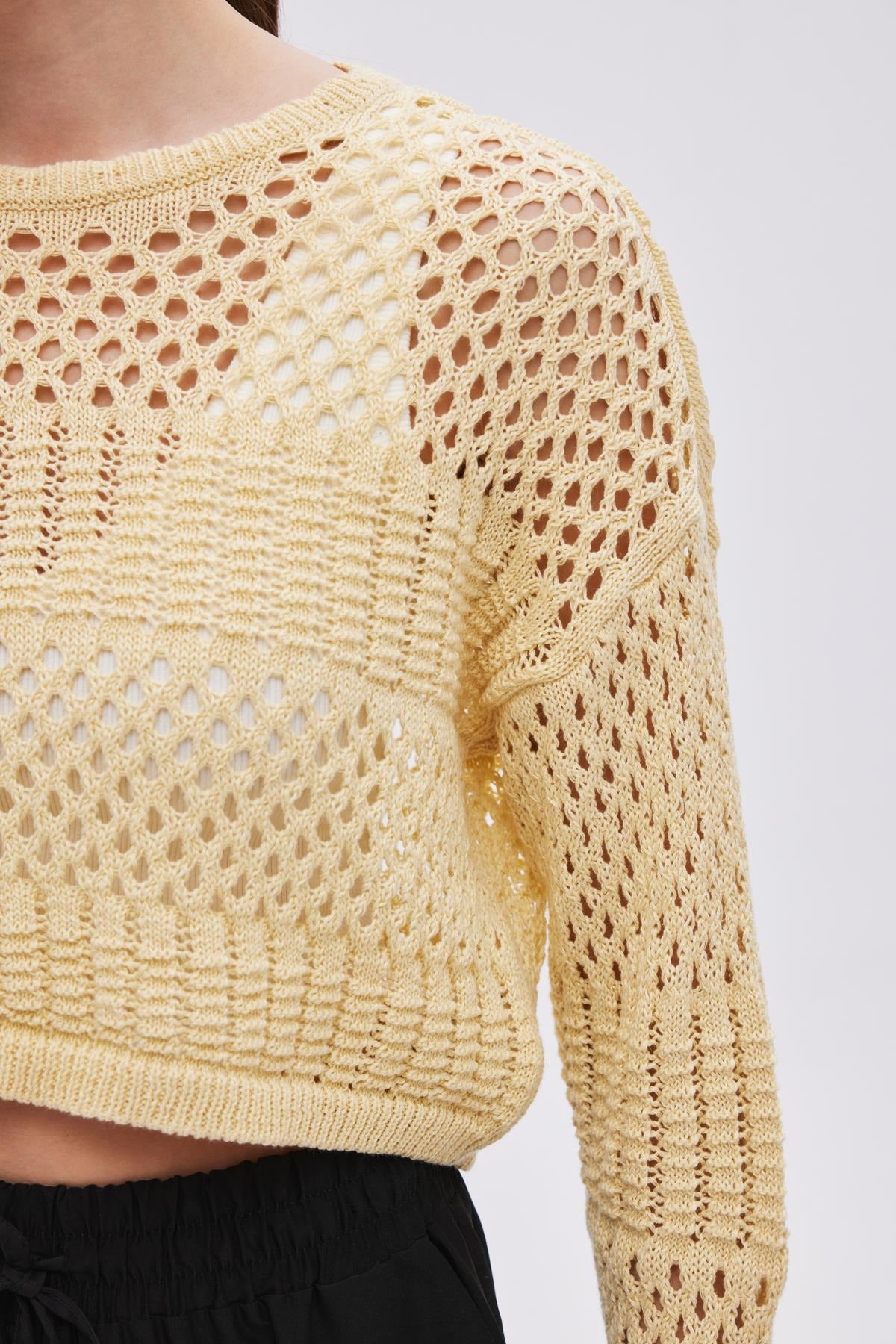Openwork Knit Jumper