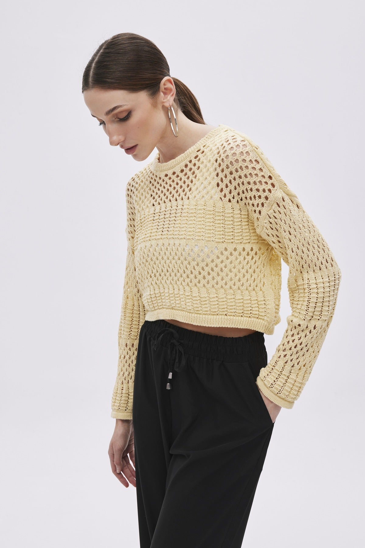 Openwork Knit Jumper