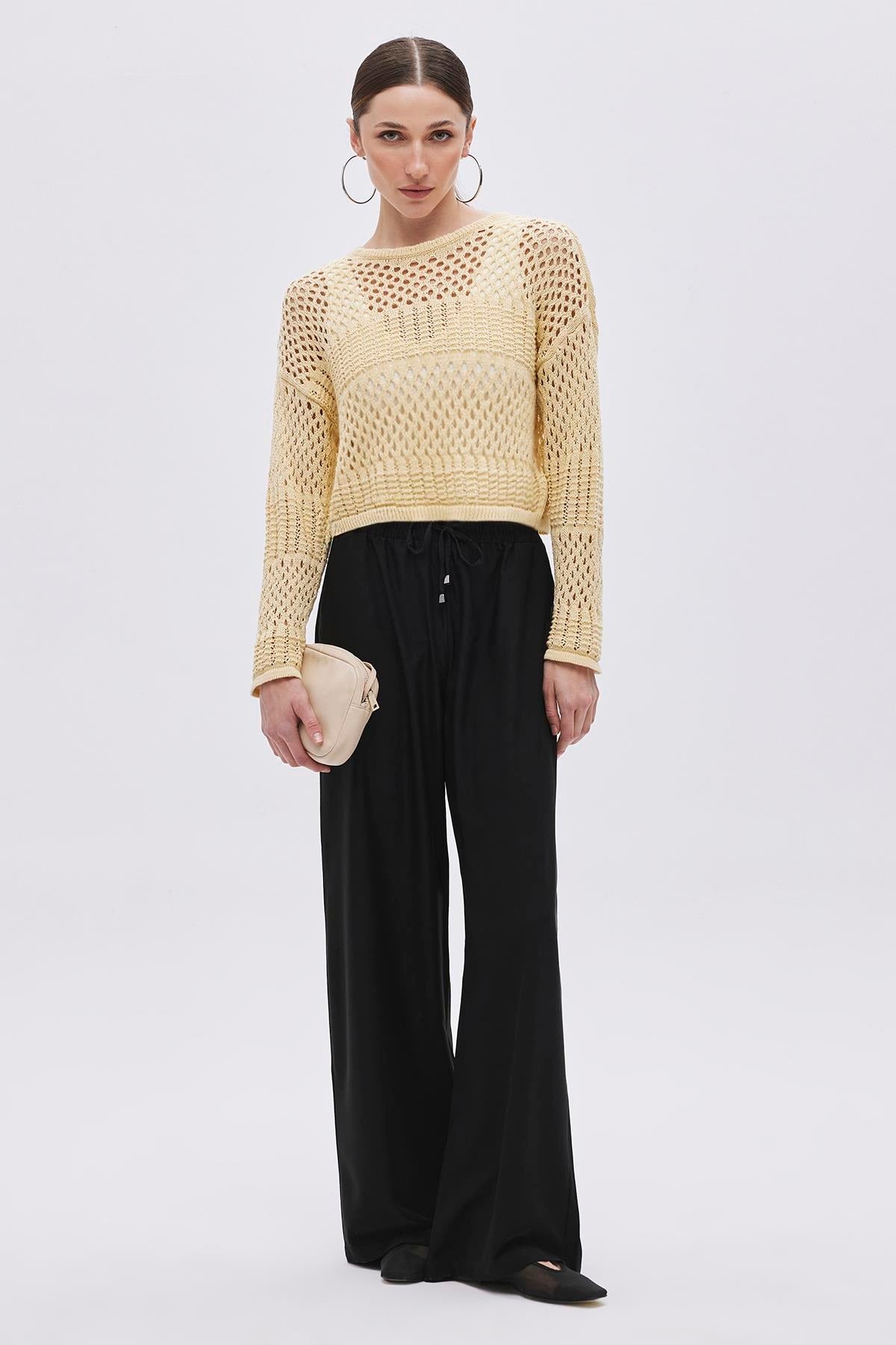 Openwork Knit Jumper