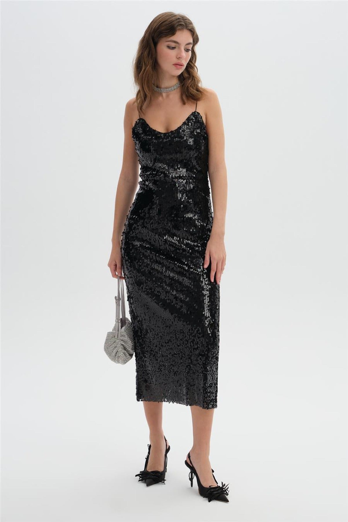 Sequin Slip Dress
