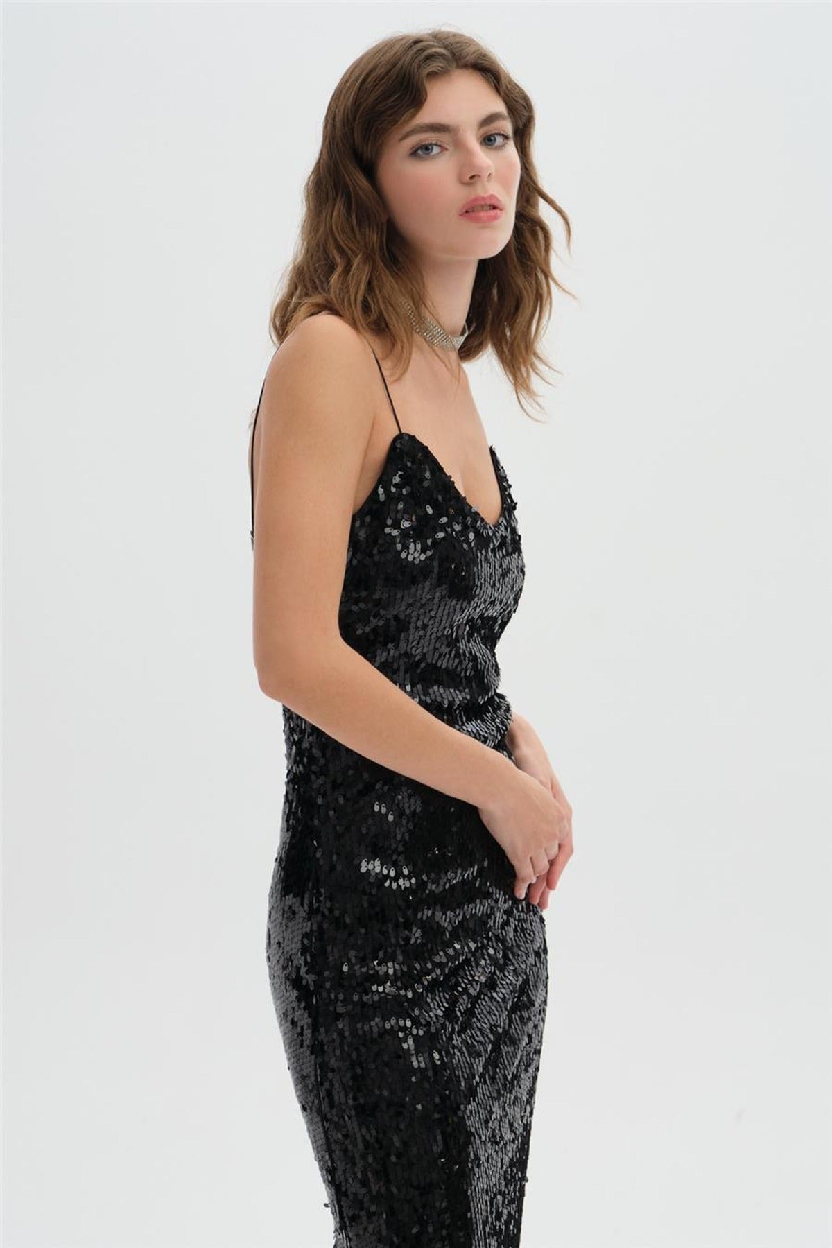 Sequin Slip Dress