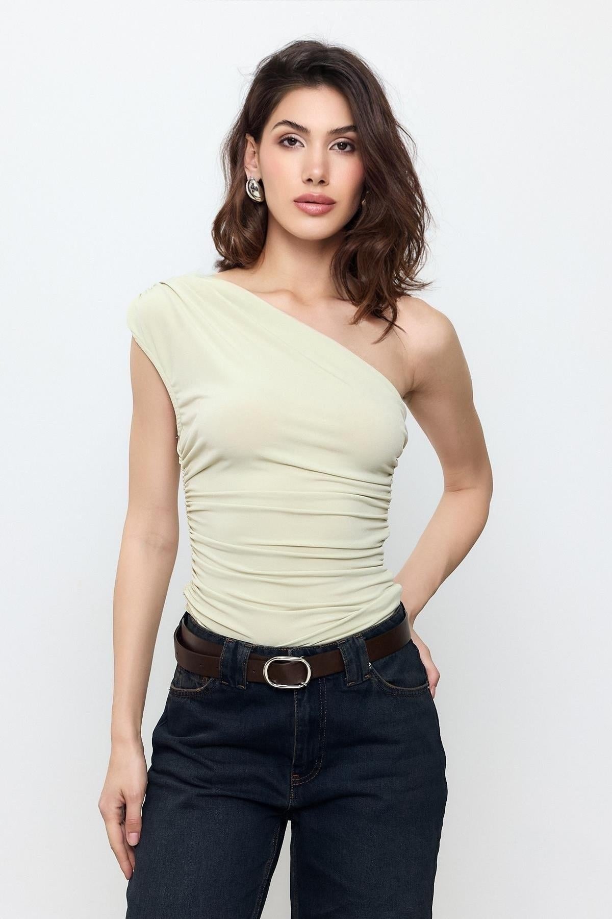 One-Shoulder Blouse
